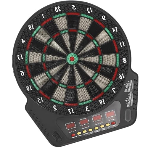 E Dartboard Profi Elektronische Dartboards mit 4 LED 27 Spiele und 243 Spieloptionen für Hause Büro Garten EDB369 von Kasadin