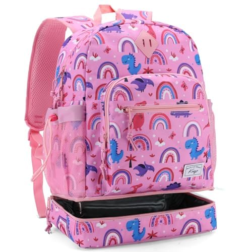 Kasgo Kinderrucksack, Niedlich Wasserabweisend Kinder Rucksack mit Brustgurt Schultasche mit Bodenfach für Jungen Mädchen 6-10 Jahre Rosa Dinosaurier Kasgo Kinderrucksack, Niedlich Wasserabweisend Kinder Rucksack mit Brustgurt Schultasche mit Bodenfach für Jungen Mädchen 6-10 Jahre Rosa Dinosaurier von Kasgo