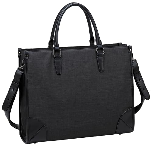 Kasgo Laptop Handtasche Damen, Groß 15.6 Zoll Notebooktasche Wasserabweisend Laptop Tasche Shopper Tote Bag Schultertasche Aktentasche für Arbeit Reise Schwarz Kasgo Laptop Handtasche Damen, Groß 15.6 Zoll Notebooktasche Wasserabweisend Laptop Tasche Shopper Tote Bag Schultertasche Aktentasche für Arbeit Reise Schwarz von Kasgo