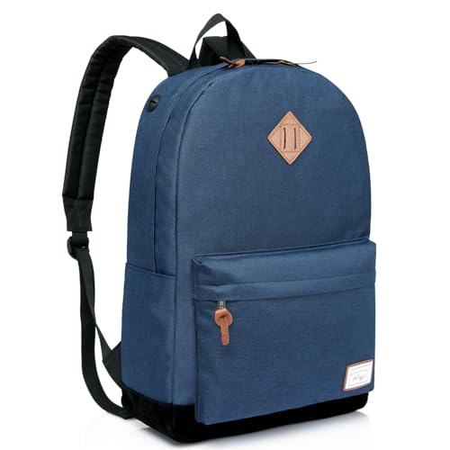 Kasgo Schulrucksack, Wasserabweisend 15.6 Zoll Laptop Rucksack Daypack Klassischen für Teenage Jungen Herren Damen Reise Blau Kasgo Schulrucksack, Wasserabweisend 15.6 Zoll Laptop Rucksack Daypack Klassischen für Teenage Jungen Herren Damen Reise Blau von Kasgo