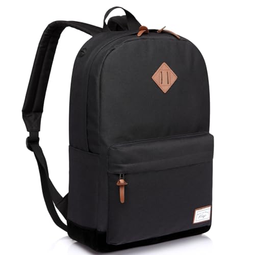 Kasgo Schulrucksack, Wasserabweisend 15.6 Zoll Laptop Rucksack Daypack Klassischen für Teenage Jungen Herren Damen Reise Schwarz Kasgo Schulrucksack, Wasserabweisend 15.6 Zoll Laptop Rucksack Daypack Klassischen für Teenage Jungen Herren Damen Reise Schwarz von Kasgo