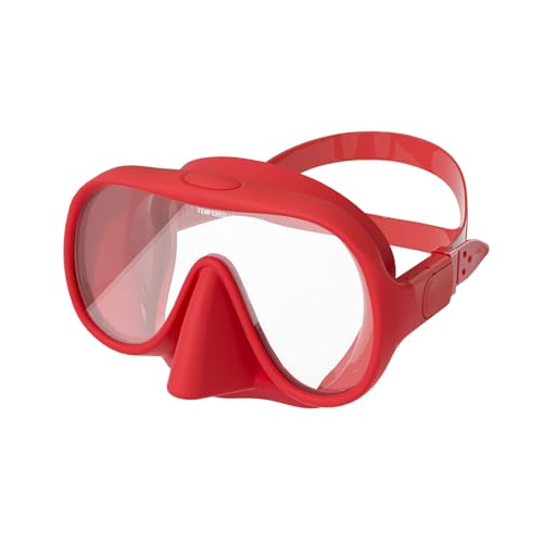 Kasituny Unterwasserbrille, tauchfreundlich, zum Schwimmen, mit gehärteter Glaslinse, hoher Klarheit, beschlagfrei, ergonomisches Design, verstellbar D von Kasituny