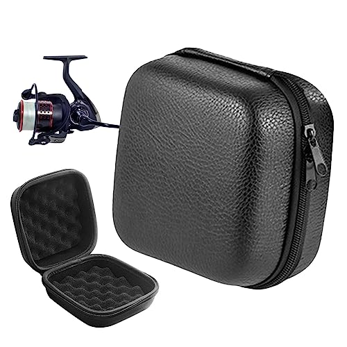 Kasmole Angelrollen-Schutztasche | Angelrollentasche aus Eva-Leder Stoßsichere Tasche für Spinnrollen Schutzhülle für Angelrollen - Angelzubehör für Angelrollenausrüstung Kasmole Angelrollen-Schutztasche | Angelrollentasche aus Eva-Leder Stoßsichere Tasche für Spinnrollen Schutzhülle für Angelrollen - Angelzubehör für Angelrollenausrüstung von Kasmole