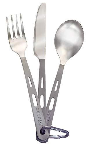 Optimus 8016286 Titanium Besteck Set 3-Teilig von Optimus