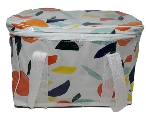Kate Spade New York Isolierte Kühltasche mit großem Fassungsvermögen, weiche Seiten, tragbare Strand-Kühltasche, Zitrus-Twist-Design von Kate Spade New York