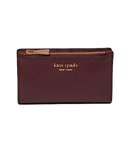 Kate Spade New York Morgan Saffiano Leather Small Slim Bifold Wallet Cordovan One Size von Kate Spade New York