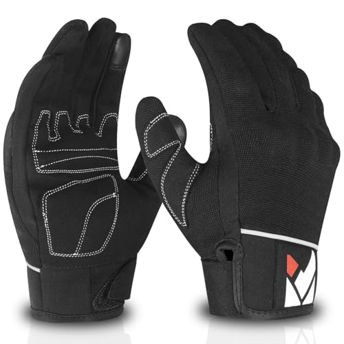 Katx Motorrad-Schutzhandschuhe für Herren und Damen, gepanzerte Handschuhe mit Knöchellederfutter für Roller, Motocross, ATV, MTB, Freizeit, Rennausrüstung, M, Schwarz Katx Motorrad-Schutzhandschuhe für Herren und Damen, gepanzerte Handschuhe mit Knöchellederfutter für Roller, Motocross, ATV, MTB, Freizeit, Rennausrüstung, M, Schwarz von Katx