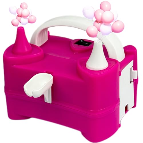 Luftballonpumpe, tragbar, mit doppelter Düse, 600 W, Ballonpumpe für Geburtstage, Hochzeiten, Babytaufen und Festivals Luftballonpumpe, tragbar, mit doppelter Düse, 600 W, Ballonpumpe für Geburtstage, Hochzeiten, Babytaufen und Festivals von Kaucytue