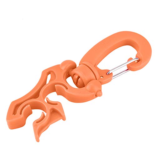 Kavolet Scuba Diving DOPPELSCHLAUCHHALTER BCD Regulator Clip SCHNORCHELHAKEN FÜR TAUCHEN (Orange) von Kavolet