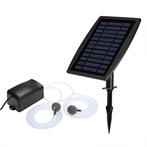 Kavolet Solarbetriebenes Luftpumpe, Solar-Aquarium Sauerstoffpumpe, Oxygenator, Aquarium Sauerstoff-Belüfter, Teich Belüfter Luftpumpe, Angeln Belüfter mit Sauerstoffrohr Luftblase Stein, Schwarz Kavolet Solarbetriebenes Luftpumpe, Solar-Aquarium Sauerstoffpumpe, Oxygenator, Aquarium Sauerstoff-Belüfter, Teich Belüfter Luftpumpe, Angeln Belüfter mit Sauerstoffrohr Luftblase Stein, Schwarz von Kavolet