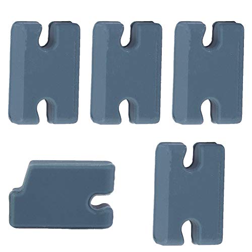 Kavolet Surfbrett Fin Kompatibilität Kit Schwarz PVC Robustes Leichtes Tragbares Set von 5 von Kavolet