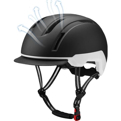 Fahrradhelme Für Erwachsene | Motorrad Halbhelme |Atmungsaktive Fahrradhelme | Roller-Helm Elektroroller Helme Für Erwachsene Und Jugendliche von Kaxenig