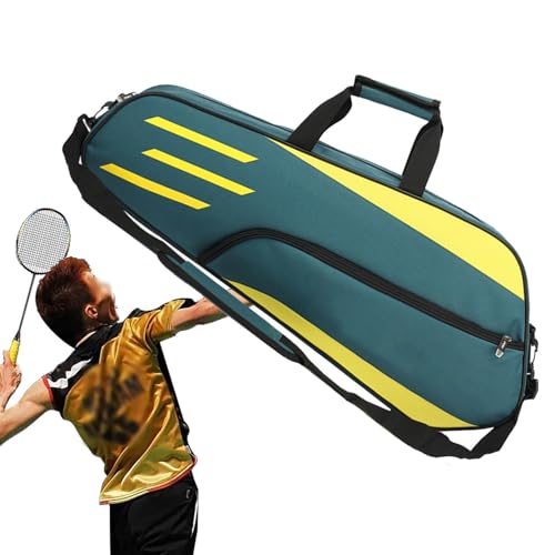 Badminton-Aufbewahrungstasche - Badminton-Tasche Für 3 Schläger, Wasserdichte Große Badminton-Rucksack-Tragetasche | Badmintonschläger-Abdeckungstasche, Racquetball-Tasche Für Männer Und Frauen von Kbnuetyg