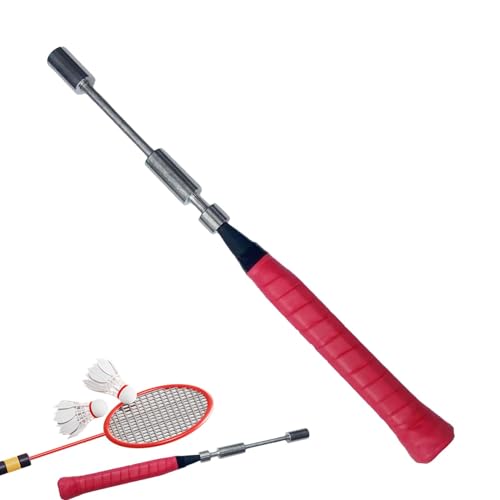 Badminton-Trainer, tragbarer Badminton-Trainingsstab – abnehmbarer Badmintonschläger-Trainingsgerät für Kinder, Profis, Anfänger von Kbnuetyg