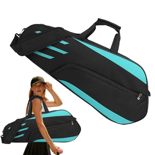 Badmintontasche – Badmintonschlägertasche, wasserdichte Tennistasche | Badmintonschlägertasche mit doppeltem Netz, einfaches Schulternetz, 3 Stück, wasserdicht von Kbnuetyg