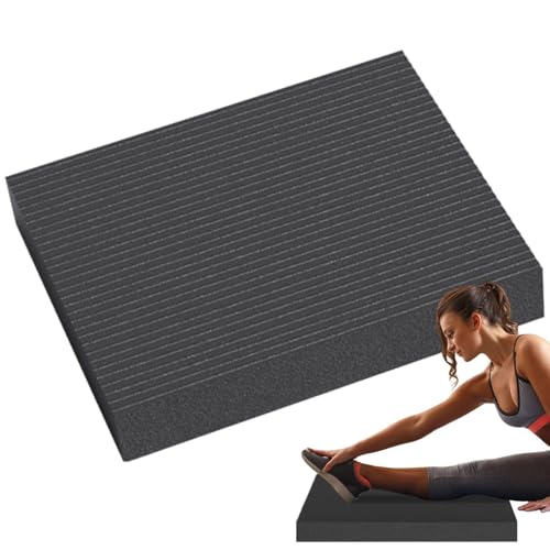 Knieschoner für Fitness - Training, Balancematte, Rutschfeste Matte für Knieübungen im Fitnessstudio | Bauchrad-Kniematte mit übergroßer Polsterung. Platz für Sit-ups, Planks, Yoga-Posen von Kbnuetyg