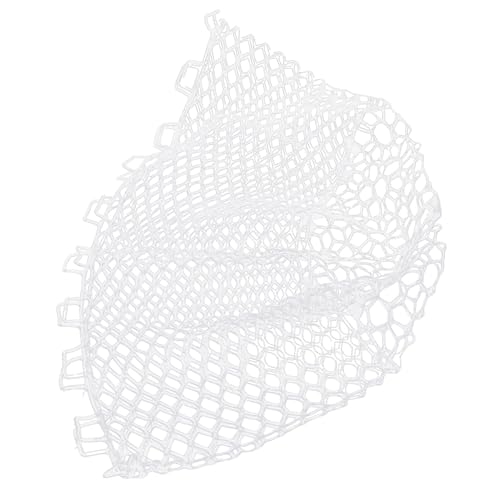 Kcvzitrds Zusammenklappbares -Fischernetz, Verschleißfestes Gummigeflecht, Fischfang, Multifunktionales Tauchnetz, Weiß, 40 cm, 1 Stück von Kcvzitrds