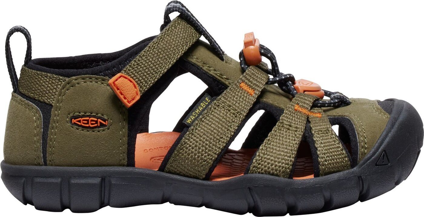 Keen SEACAMP II CNX C-DARK OLIVE/GOLD FL NA DARK OLIVE/GOLD FLAME Sandale Keen SEACAMP II CNX C-DARK OLIVE/GOLD FL NA DARK OLIVE/GOLD FLAME Sandale von Keen