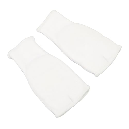 2 Stück Gel-Knöchelschutz, Boxhandschuhe, Handbandagen, rutschfeste Halbfinger-Innenhandschuhe für Kickboxen mit Handgelenkstütze (White) von Keenso
