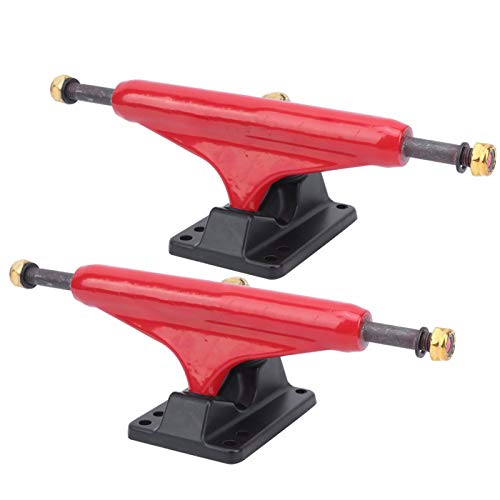 2PCS Skateboard Trucks, Aluminium Skateboard Halterung Robuste leichte Tensor Trucks Skateboards(rot) von Keenso