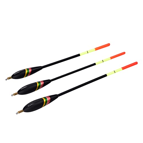 3-teilige Angelschwimmer, 1,5 + 6 g, 1,5 + 5 g, 1,5 + 4 g, langlebige Holzfischer-Bobber, Set Waggler-Angelschwimmer 3-teilige Angelschwimmer, 1,5 + 6 g, 1,5 + 5 g, 1,5 + 4 g, langlebige Holzfischer-Bobber, Set Waggler-Angelschwimmer von Keenso