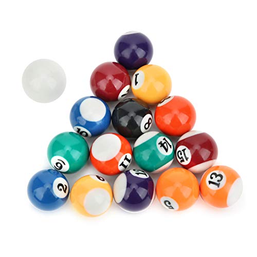 Billardkugeln, 16 Stück Billardkugeln für Kinder Mini Harz Billardkugeln 32 mm Amerikanisches Billard Zubehör Billardkugeln, 16 Stück Billardkugeln für Kinder Mini Harz Billardkugeln 32 mm Amerikanisches Billard Zubehör von Keenso