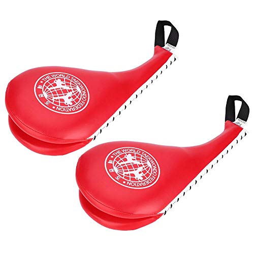 Boxen Handpratzen, 1 Paar Boxen Taekwondo Karate Kicktraining Handpratzen PU + Schwamm Pratze Muay Thai Schlagpolster für Erwachsene Kinder Taekwondo Boxen Handpratzen, 1 Paar Boxen Taekwondo Karate Kicktraining Handpratzen PU + Schwamm Pratze Muay Thai Schlagpolster für Erwachsene Kinder Taekwondo von Keenso