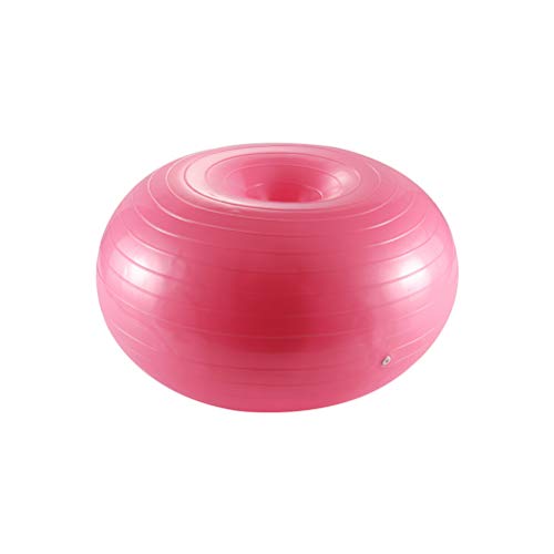 Donut-Ball, Aufblasbarer Gymnastikball, Kerntraining, Stabilitätsball für Yoga, Pilates, Gleichgewichtstraining (PINK) von Keenso