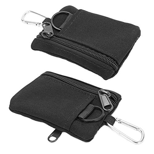 EDC Molle Pouch, Outdoor EDC Molle Pouch Wallet Mini Portable Key Card Case EDC Pouch Bag Geldbörse mit (Schwarz) von Keenso
