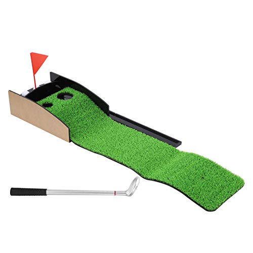 Bag Pen Set, Desktop Putting Green Kit Mini tragbare Büro Übungs-Trainingsmatte mit 1 Pen Putter Bag Pen Set, Desktop Putting Green Kit Mini tragbare Büro Übungs-Trainingsmatte mit 1 Pen Putter von Keenso