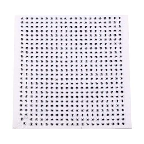 Keenso 3/4 / 5mm Fischköder Auge, 3D Angeln Augen Fliegenbinden Augen 500 stücke für DIY Fischköder Köder Machen(5mm Silber) von Keenso