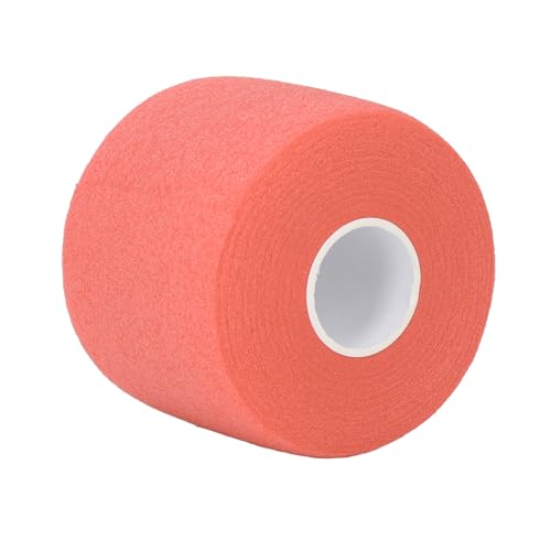 Keenso Badminton-Griffpolsterfolie, Badminton-Griffpolsterfolie, 60 Mm Breite, 20 M Länge, Hervorragende Stoßdämpfung, Tennisschläger-Griffband-Trägerfolie (ORANGE) von Keenso