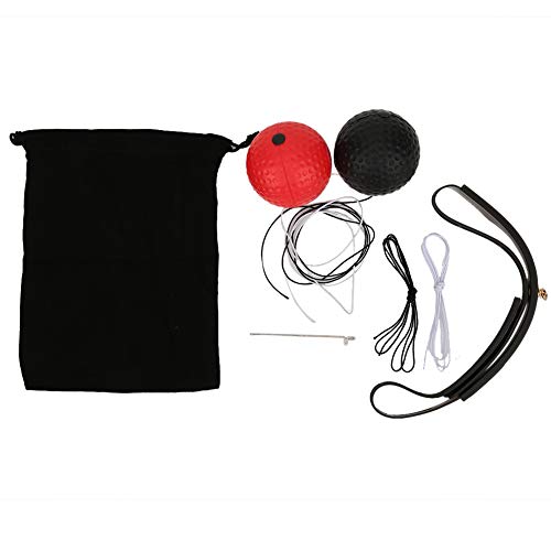 Keenso Boxreaktions-Trainingsball, kopfmontierter Box-Fitness-Speed-Trainingsball PU-Schaumgummiball mit Stirnband Kampfkunst Kampfsportarten Keenso Boxreaktions-Trainingsball, kopfmontierter Box-Fitness-Speed-Trainingsball PU-Schaumgummiball mit Stirnband Kampfkunst Kampfsportarten von Keenso