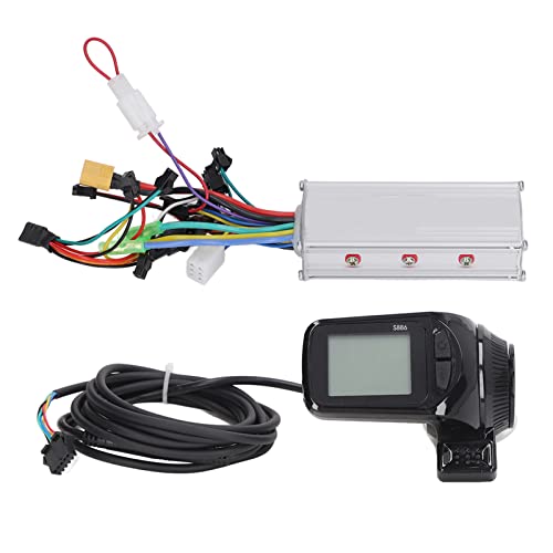 Keenso Elektrofahrrad-Controller-Kit, E-Scooter 36V 48V 500W Brushless-Controller mit S886 LCD-Messgerät für 22,5-mm-Lenker von Keenso