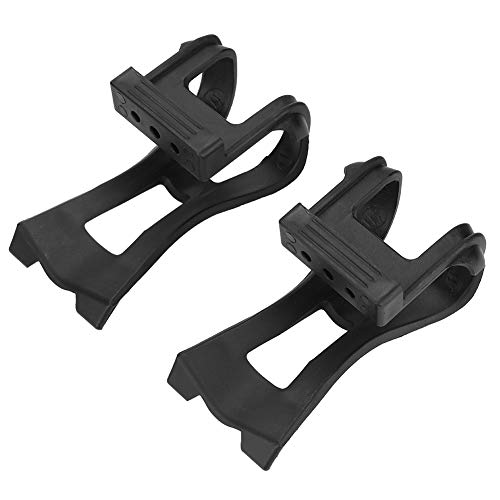 Keenso Fahrrad Pedal Toe Clip, 1 Paar Fahrrad verstellbare Pedal Toe Clip Kunststoff rutschfeste Pedal Gurt Toe Clip von Keenso