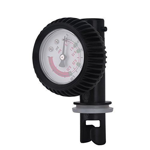 Keenso Kajak Manometer, Schlauchboot 55mm 0-0,35 Bar / 0-5,08 PSI Barometer Gummiboot Ventiladapter Rudern von Keenso