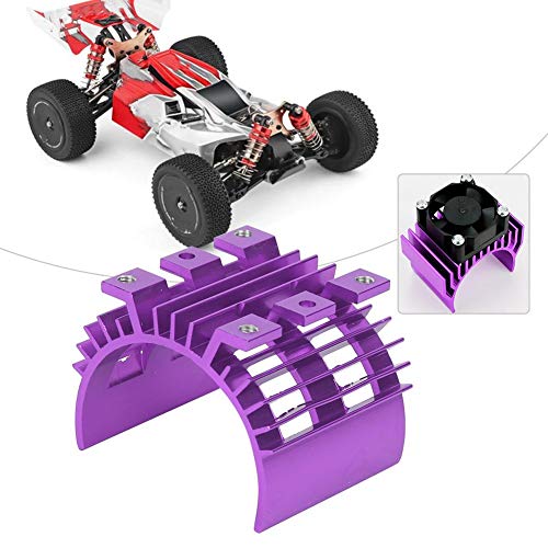 Keenso RC Motor Kühlkörper, Fernbedienung Automotor Kühler Fit für Wltoys 144001 1/14 RC Car(Lila) von Keenso