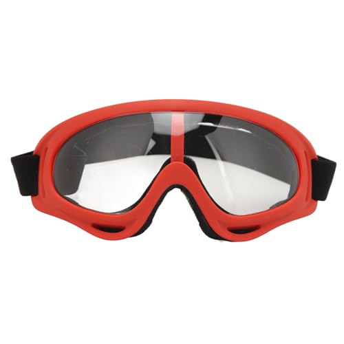 Keenso Skibrille, UV-Schutz, Winddichte Snowboardbrille für Männer und Frauen (Roter Rahmen) von Keenso