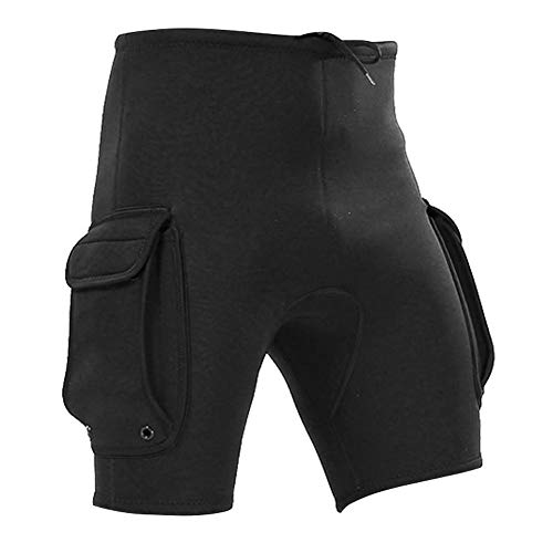 Keenso Tauchen Kurze Hosen, 3MM Neopren Männer Schnorchel Shorts Tauchausrüstung Neoprenanzug Taschenhose(M) Tauchen von Keenso