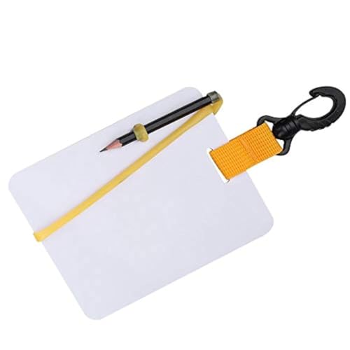 Keenso Tauchen Schreibtafel, Unterwasser PC Schreibtafel mit Drehclip und Bleistift für Wassersport Tauchen Schwimmen Keenso Tauchen Schreibtafel, Unterwasser PC Schreibtafel mit Drehclip und Bleistift für Wassersport Tauchen Schwimmen von Keenso