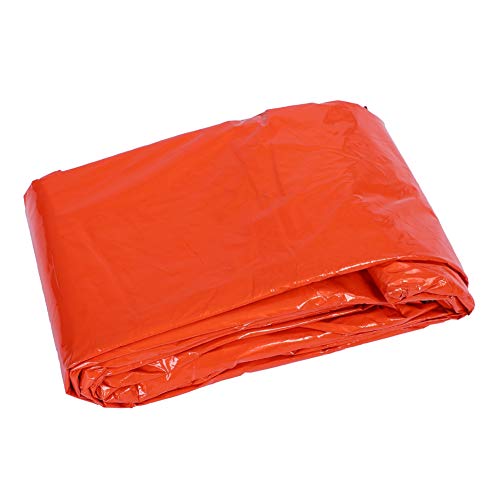 Wiederverwendbarer Notfallschlafsack für den Außenbereich Kaltes Wetter Thermoschlafsack Wasserdichter Campingumschlag Schlafsack Orange Camping-Schlafsäcke von Keenso