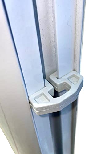 3G Fußballtornetz-Hakenclip und Befestigungsclip, Aluminium Twist Fit Fußballtorbefestigungen, 12 mm Lücke (25 Netzhaken) von Keeper Clip