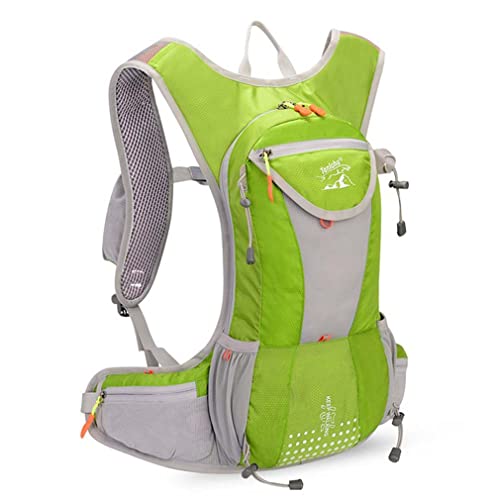 Superie Outdoor Leichte Und Atmungsaktive Rucksack-Fahrradtasche, Fahrradrucksack, Großer Reiserucksack, Wasserdicht Radsport Rucksack Sportrucksack Hydration Rucksack für Herren/Damen (Grün) von Keeplus