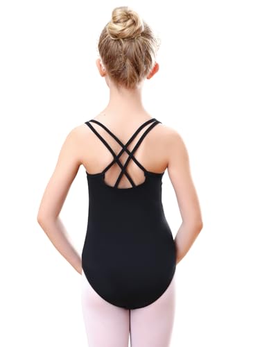 Kefiyis Ballettkleidung Mädchen Ballett Trikot Träger Ballettanzug Kinder Tanzbody Ballett Body Turnanzug for 3-13 Jahre Schwarz 110 Kefiyis Ballettkleidung Mädchen Ballett Trikot Träger Ballettanzug Kinder Tanzbody Ballett Body Turnanzug for 3-13 Jahre Schwarz 110 von Kefiyis