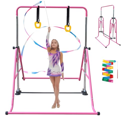 Kegoupdys Gymnastikstange Kinder Faltende Turnstange mit Verstellbarer Höhen Reck Kinder für Kinder Turnreck Reckstange Horizontale für Indoor/Outdoor Kegoupdys Gymnastikstange Kinder Faltende Turnstange mit Verstellbarer Höhen Reck Kinder für Kinder Turnreck Reckstange Horizontale für Indoor/Outdoor von Kegoupdys