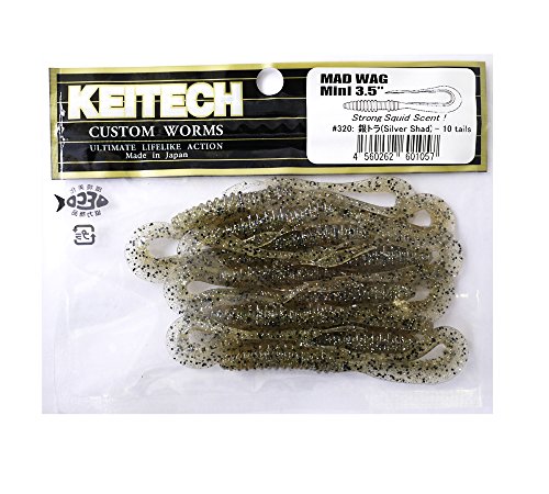 Keitech Mad Wag Mini 3.5" Silver Shad Keitech Mad Wag Mini 3.5" Silver Shad von Keitech