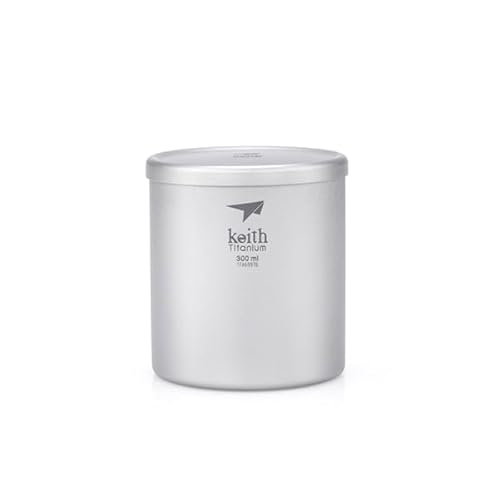 Keith Ti3302 Tasse, doppelwandig, Titan, mit Deckel Keith Ti3302 Tasse, doppelwandig, Titan, mit Deckel von Keith
