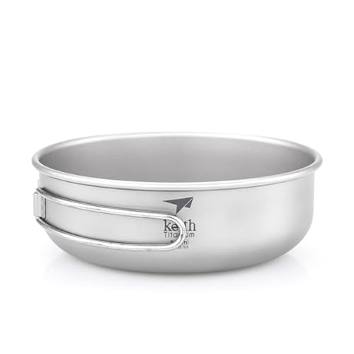 Keith Ti5325 Schüssel mit klappbarem Griff, Titan Keith Ti5325 Schüssel mit klappbarem Griff, Titan von Keith