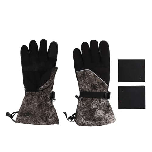 Kelepu Beheizte Handschuhe, elektrische Handschuhe, Heizhandschuhe, elektrisch, beheizte Handschuhe, elektrische warme Handschuhe, Skihandschuhe für Ski, wasserdicht, Touchscreen, von Kelepu