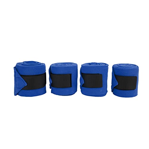 Kelepu Polo-Beinbandagen für Pferde, weiche Fleece-Polobandagen, Reitsport-Beinbandage mit atmungsaktivem Fleece-Material, dehnbar, bietet Beinschutz und Unterstützung (Blau) von Kelepu